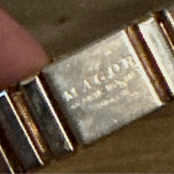 Vintage Magor stainless steel magnetic stretch bracelet - Picture 2 of 4